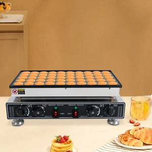 110 V 50 Hole Electric Dutch Poffertjes Mini Pancake Baker Maker Machine New - Picture 1 of 15