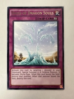 Oasis Of Dragon Souls NECH-EN077 Yu-Gi-Oh! Card Light Play 1st Edition - Image 1 of 2