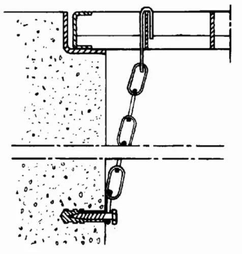 GITTERROST SICHERUNGSKETTE 800 mm (paar) - Bild 1 von 1