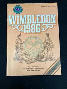 1986 WIMBLEDON LAWN TENNIS CHAMPIONSHIP OFFICIAL SOUVENIR PROGRAMME, 8TH DAY,7/1 - Picture 1 of 7