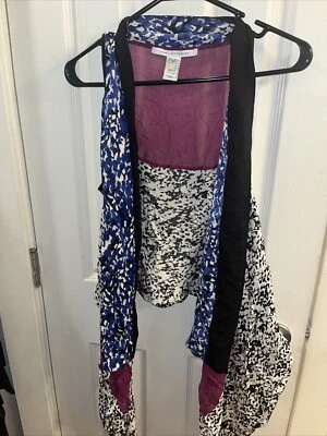 Chaleco multicolor Diane Von Furstenberg 95 % seda 5 % spandex Foto 1 de 4