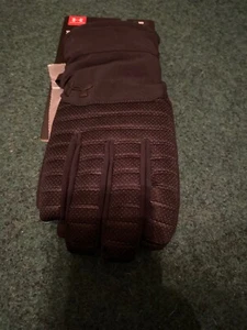 UNDER ARMOUR Storm Daytona Mens Winter Ski Snowboard Quilted Gloves Black MD - Picture 1 of 3