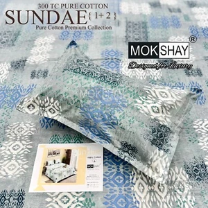 Queen Sheets Set ! Cotton Sheet ! Beautifull Designs ! Sper Fast Color ! B_2 ! - Picture 1 of 53
