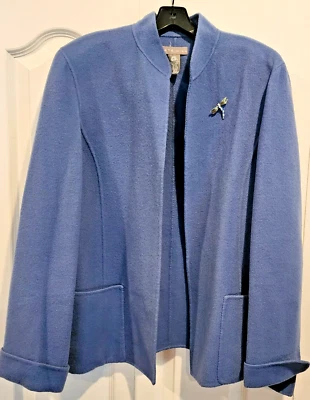 Blazer Coneflower/Violeta con Prendedor Drogonfly Felicitante Kate Hill Foto 1 de 4