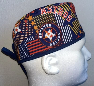MLB Houston Astros Colorful Scrub Hat Chemo Cap - Image 1 of 2