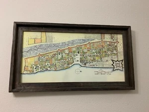 1764 Map of Saint Augustine Florida Framed - Picture 1 of 4