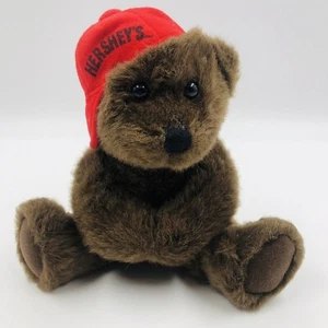 Teddy's Friends Hershey's 6" Brown Bear with Hat Stuffed Animal Plush Toy 2001 - Picture 1 of 9