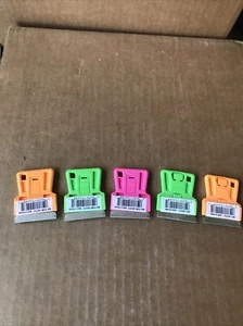 New 5x ACE 1367572 Plastic Small Steel Single Edge Scrapers Multicolor - Picture 1 of 4