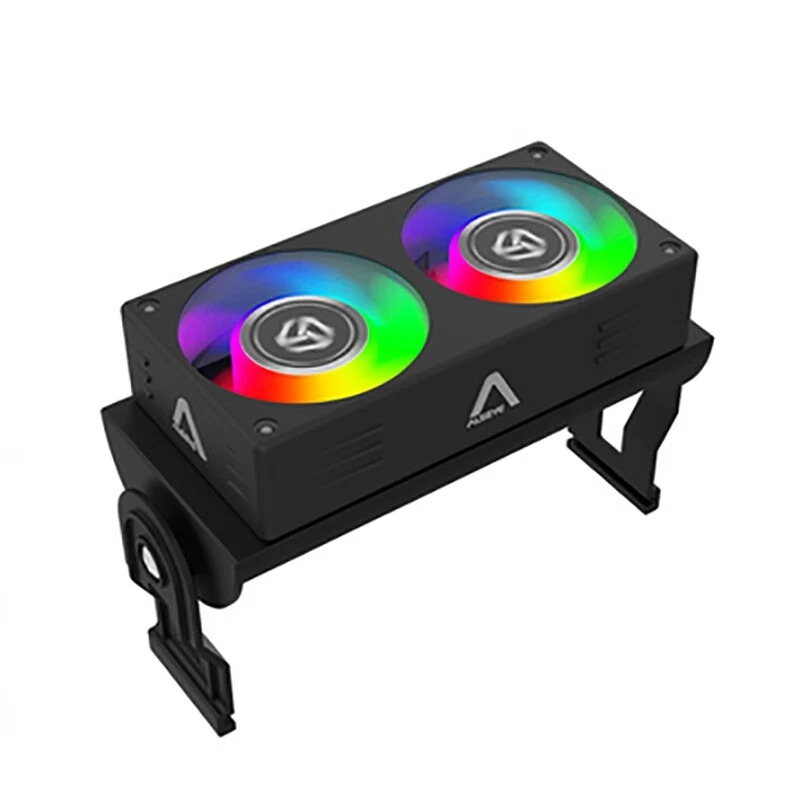 RGB Ram Cooling Radiator Dual 60mm Fan PWM 1200-2000RPM For DDR 2/3/4/5 Cooler - Image 1 of 4