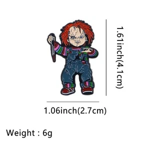 Pin Badge "Chucky Child's Play Full Body" Size: approx. 4.1 x 2.7 cm - Picture 1 of 1