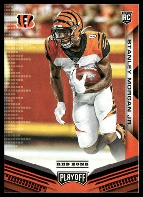 2019 Panini Playoff Red Zone Stanley Morgan Jr. RC #274 - Image 1 of 2