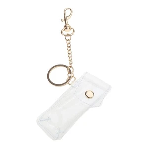 Keychain Holder Clear Lipstick Keychain Chapstick Keychain Clear for Lipstick - Picture 1 of 8