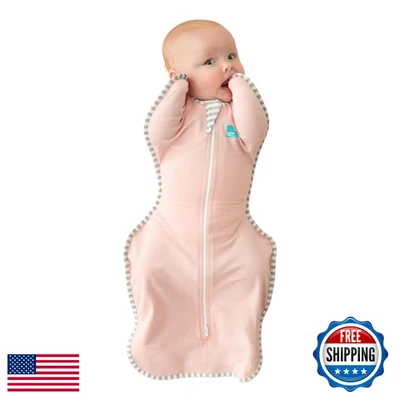 Love to Dream Swaddle UP 1.0 TOG 粉色新生儿婴儿睡袋 5-8.5 磅 — 第 1/4 张图片