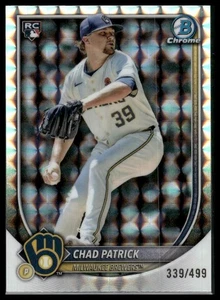2025 Bowman Chrome Geometric Refractor #/499 - 28 Chad Patrick (RC) - Bild 1 von 2