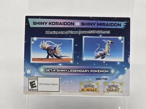 Shiny Miraidon Koraidon Code GameStop Pokemon - Physical PROMO Card- Unused Code - Picture 1 of 6