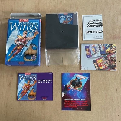 Nintendo Video Game CIB LEGENDARY WINGS (1988) Capcom NES Circle Seal Complete - Image 1 of 4