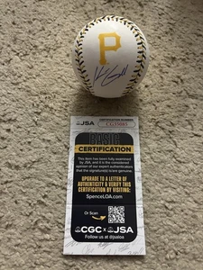 KONNOR GRIFFIN FIRMADO PITTSBURGH PIRATES RAWLINGS MLB BÉISBOL COSIDO CERTIFICADO DE AUTENTICIDAD JSA - Imagen 1 de 5