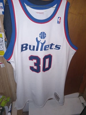 Mitchell Ness M&N Washington Bullets Authentic Jersey Bernard King 52 xl RARE 👽 - Image 1 of 4