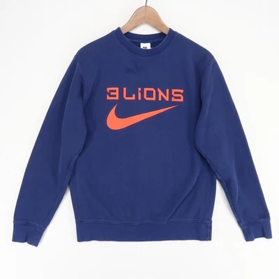 Nike England Club 3 Lions Sweatshirt Mens Small Blue Soccer Crewneck Football - Image 1 of 4