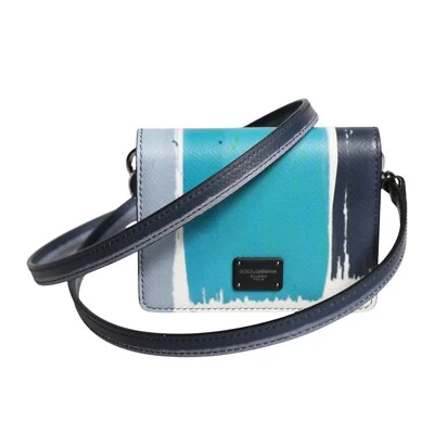 DOLCE & GABBANA Wallet Multicolor Leather DG Logo Bifold Card Holder Men 770usd - image 1 of 4