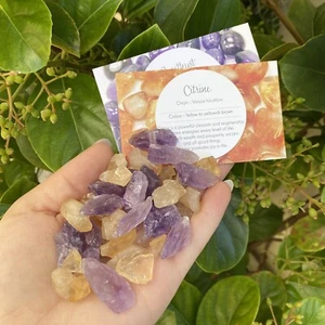 "AMETHYST & CITRINE POINTS" - Natural Raw Points - Very Good Colour - 100 Grams - Picture 1 of 4