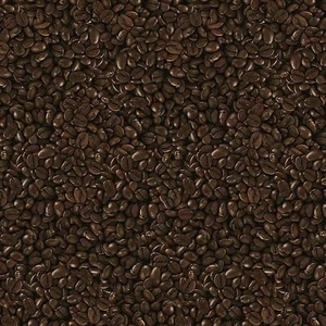 Tela de granos de café Rise & Grind marrón 100 % algodón por yarda - Imagen 1 de 2