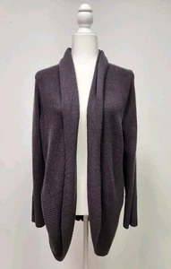 Etcetera Women Chunky Knit Taupe Long Sleeve Open Front Cardigan XL - Picture 1 of 9