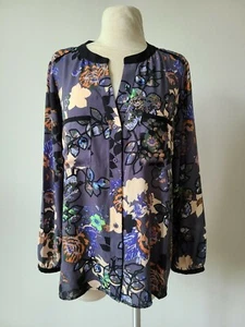 Women's Floral Print Button Down Long Sleeves Blouse - Picture 1 of 6