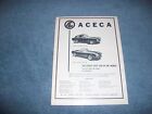 1956 AC Aceca Ace Vintage Ad "The Safest Fast Car in the World"