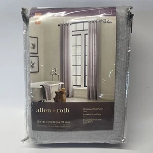 allen + roth Grey Light Filtering Grommet 1 Panel Curtain 52-in x 84-in New - Picture 1 of 6