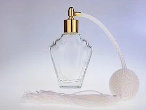 45ml Parfümflasche mit weißer Quaste Zerstäuber ~ Trichter & Geschenkbox ~ Flair (GF) - Bild 1 von 1