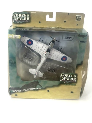 FORCES OF VALOR FOV UK RAF HURRICANE FIGHTER WINTER WHITE CAMO 1:72 SCALE Read - Image 1 of 4