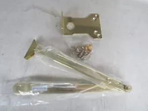 Overhead Door Closer Brackets Only - Polished Brass - Lot1290 - Picture 1 of 2