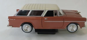Chevy Belair Nomad 1955 1:24 marrón diecast modelo de coche con licencia 73248 Motor Max - Imagen 1 de 22