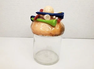 Golf Themed Storage Jar Golf Tee inspired decorative Glass Container - Picture 1 of 16