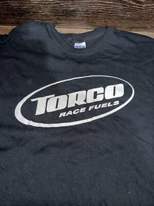 Camicia Torco Race Fuel Adulto Grande Nero Bianco Doppio Lato Auto da Corsa - Foto 1 di 8