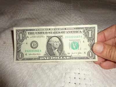 trinary bill and book end bill. one dollar D62221662A see discription - Image 1 of 2