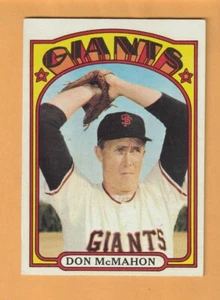 Don McMahon San Francisco Giants 1972 Topps #509 Brooklyn New York - Picture 1 of 2