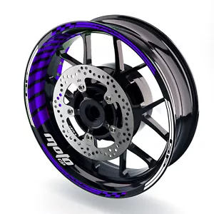 Purple GP02 Vinyl Wheel Sticker Decal Kit For Suzuki SV 650X 19 20 - Picture 1 of 12