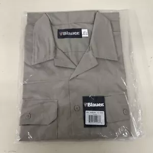 BLAUER 8765 Silver Tan Short Sleeve Recruit Uniform Shirt Size XL RIPSTOP - Picture 1 of 6