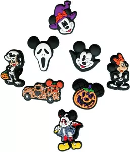 Mickey Mouse Halloween (1" Shoe Charms) pumpkins, horror lot for Crocs, *8PC - Picture 1 of 1