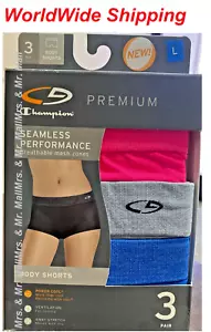 Champion Women's 3pk Premium Seamless Performance Body Shorts/ LARGE NEW - Picture 1 of 8