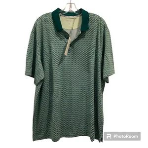 Walter Hagen Men’s XXL Green Clubhouse 19th Hole Print Polo Shirt NWT (MSRP $70) - Picture 1 of 11