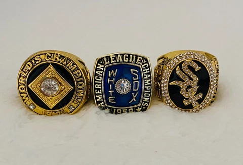 Chicago White Sox World Series Ring Set, 🇺🇸 SHIP 1917/59/2005 Cover