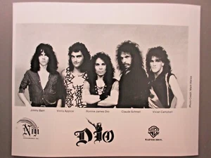 DIO Black & White 8 X 10 Hochglanz Promo Foto! - Bild 1 von 1