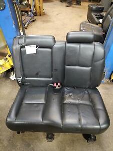 2007 2008 Chevy Avalanche Rear Seat LH Driver Side Black (191) Leather OEM