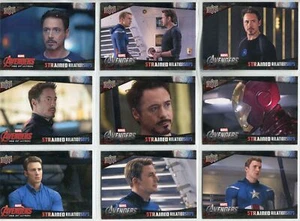 Captain America Civil War Complete Strained Relationships Chase Card Set SR1-10 - Picture 1 of 2