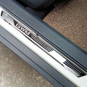 For GWM Cannon Ute 2024 Thin Chrome Car Door Sill Scuff Plate Protector Cover - Picture 1 of 6