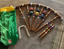 CROQUET PARTS *U-PICK* VINTAGE FORSTER MALLETS WICKETS ENDPOST BAG RIBBED BALLS