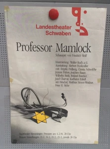 Original Plakat Memmingen 80er Landestheater Schwaben „Professor Mamlock“ - Bild 1 von 5